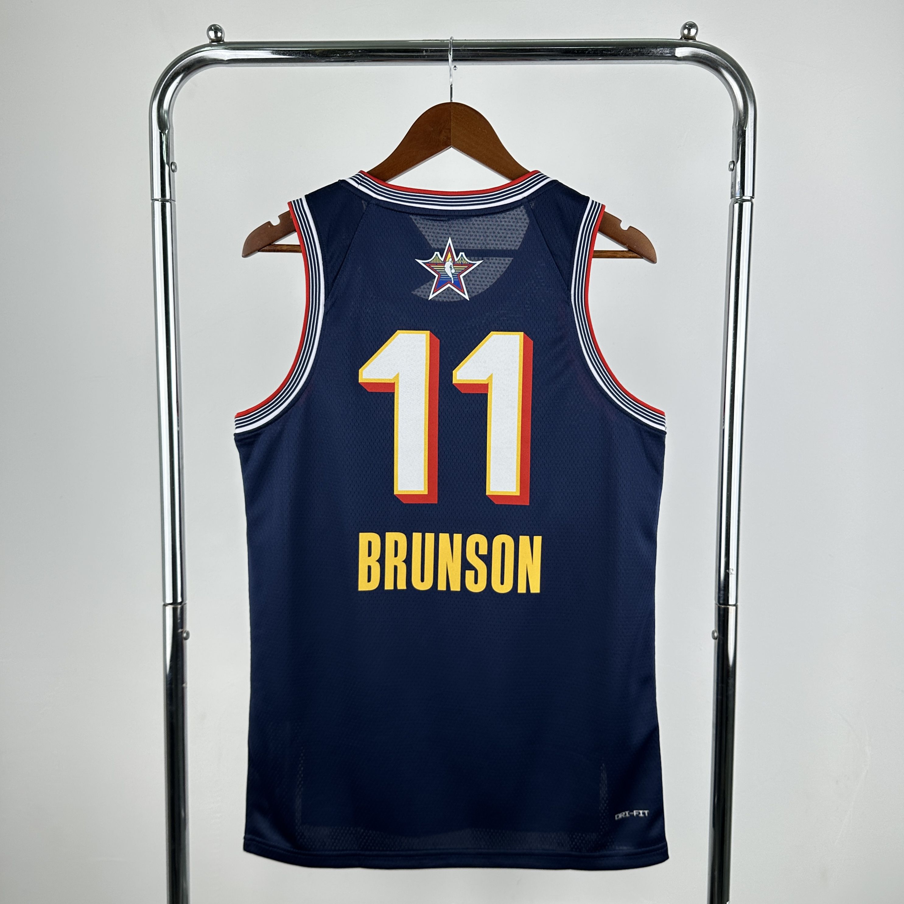 Men 2025 All star #11 Brunson Drak Blue Jordan Edition NBA Jersey->more jerseys->NBA Jersey